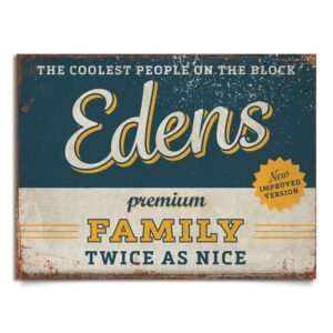 naambord-Edens-blauw-geel koenmeloen