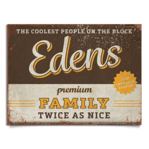 naambord-Edens-bruin-geel van koenmeloen