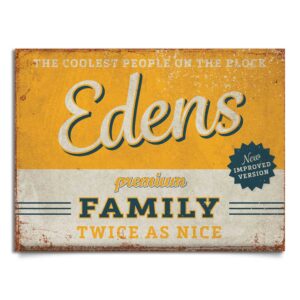 naambord-Edens-geel-blauw van koenmeloen