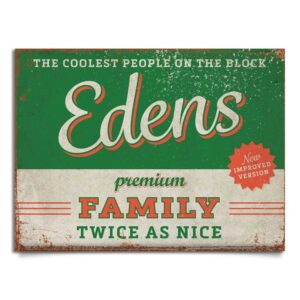 naambord-Edens-rood-groen van koenmeloen