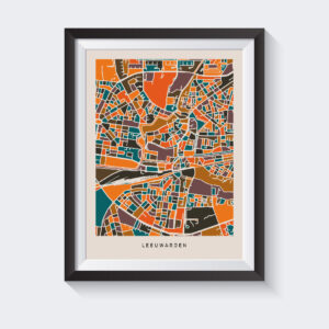 mockup-kaart-leeuwarden-koenmeloen-bruin-oranje