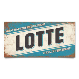 Naambord-Lotte-blauw-zwart-wit-koenmeloen