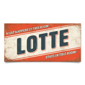 Naambord-Lotte-oranje-blauw-wit-koenmeloen