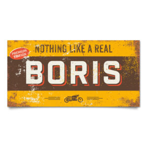 naambord-boris-geel-bruin-motor-koenmeloen-naamborden