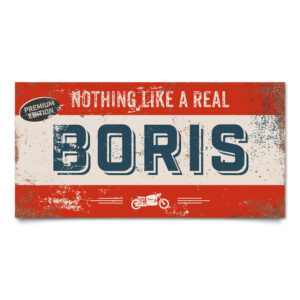 naambord-boris-rood-blauw-motor-koenmeloen-naamborden