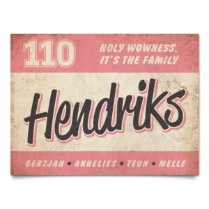 Naambord-Hendriks-voordeur-roze-zwart-wit-koenmeloen