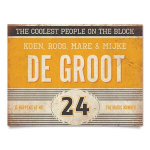 Naambord-de-Groot-voordeur-bruin-geel-wit-koenmeloen