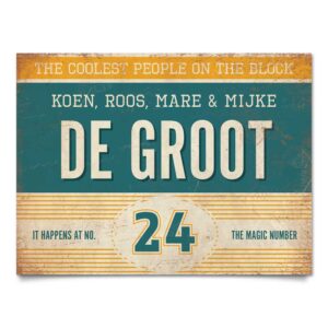 Naambord-de-Groot-voordeur-geel-blauw-wit-koenmeloen