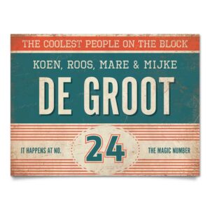 Naambord-de-Groot-voordeur-rood-blauw-wit-koenmeloen