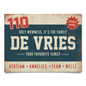 Naambord-de-Vries-voordeur-blauw-wit-rood-koenmeloen