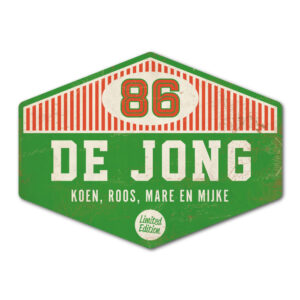 Koenmeloen-Naambord-de-jong-groen-wit-rood voordeur