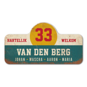 Van-den-Berg-naambord-koenmeloen-blauw-wit-geel-rood rallybord