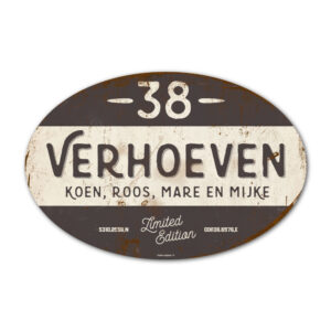 Naambord-Verhoeven-vintage-koenmeloen-voordeur-wit-antraciet