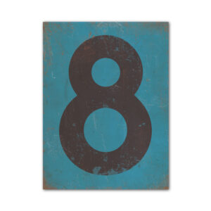 koenmeloen-huisnummer-bord-staand-type-1-petrol blauw-zwart