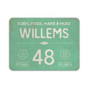 Naambord-Willems-koenmeloen-mint-wit