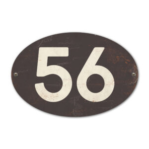 Huisnummers ovaal