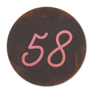 Huisnummer rond type 2