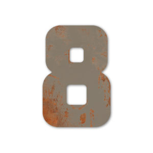 Los huisnummer type 1 - Grijs