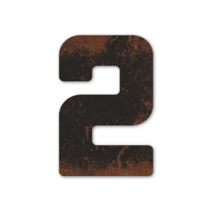 Los huisnummer type 1 - Zwart