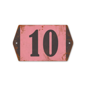 Huisnummer retro   Koenmeloen   zwart wit_1